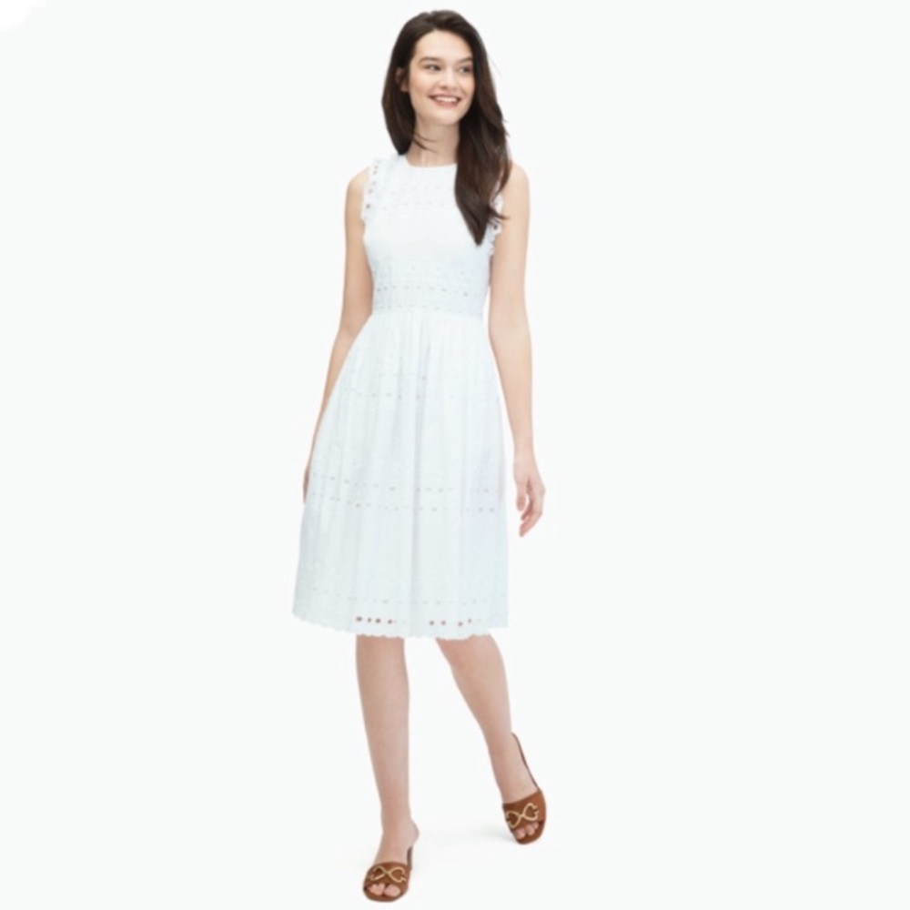 Kate Spade White Eyelet Dress